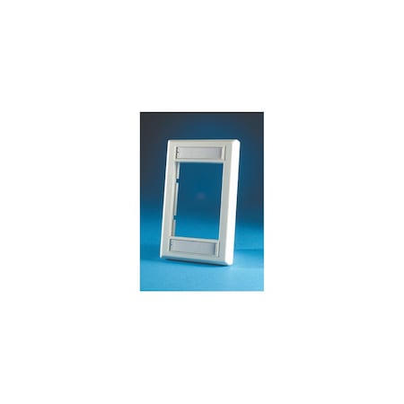 Ortronics LOW PROFILE FACEPLATE, 1-GANG ACCPTS 3 1 UNIT MODULES 40300158